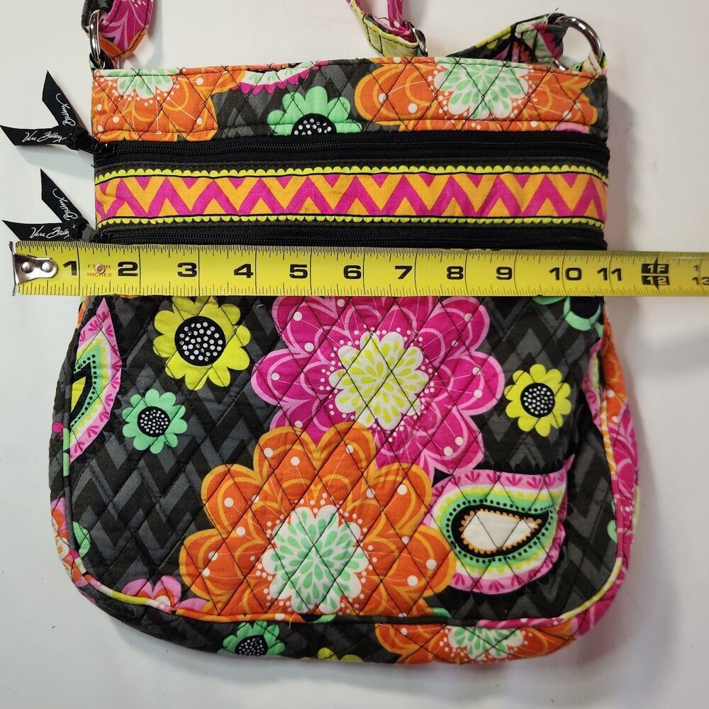 Vera Bradley Crossbody Bag Purse Ziggy Zinnia Floral Quilted Travel Handbang - Picture 7 of 14